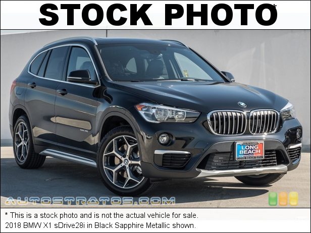 Stock photo for this 2018 BMW X1 sDrive28i 2.0 Liter DI TwinPower Turbocharged DOHC 16-Valve VVT 4 Cylinder 8 Speed Automatic