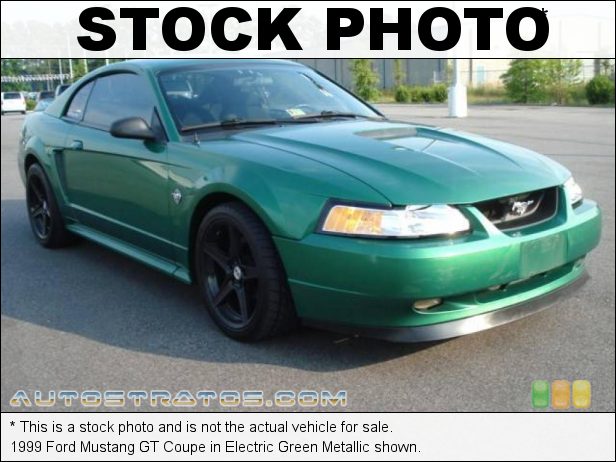 Stock photo for this 1999 Ford Mustang GT Coupe 4.6 Liter SOHC 16-Valve V8 4 Speed Automatic