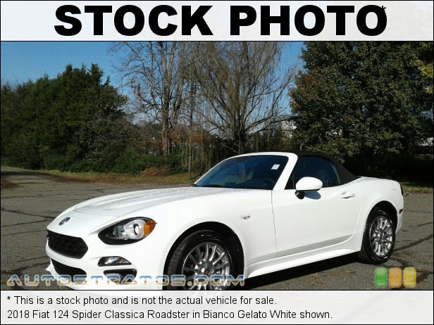 Stock photo for this 2018 Fiat 124 Spider Classica Roadster 1.4 Liter Turbocharged SOHC 16-Valve MultiAir 4 Cylinder 6 Speed Manual