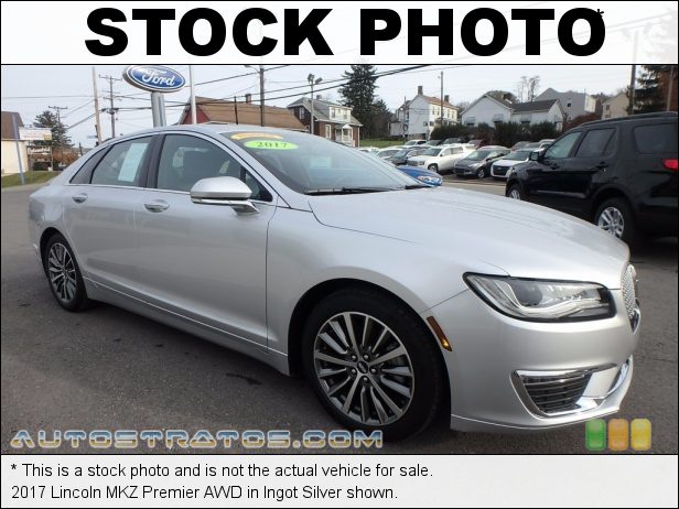 Stock photo for this 2017 Lincoln MKZ Premier AWD 2.0 Liter GTDI Turbocharged DOHC 16-Valve Ti-VCT 4 Cylinder 6 Speed Automatic