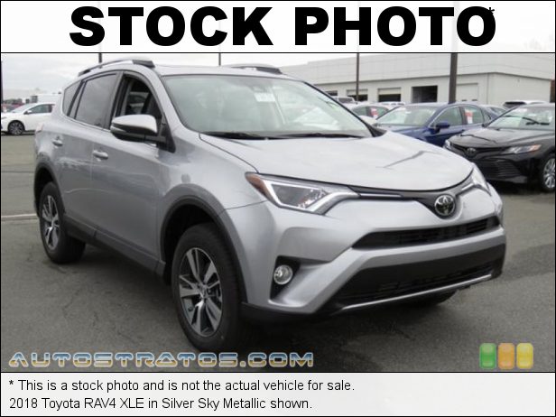 Stock photo for this 2018 Toyota RAV4  2.5 Liter DOHC 16-Valve Dual VVT-i 4 Cylinder 6 Speed ECT-i Automatic