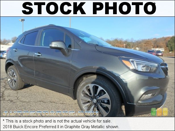 Stock photo for this 2018 Buick Encore Preferred II 1.4 Liter Turbocharged DOHC 16-Valve VVT 4 Cylinder 6 Speed Automatic