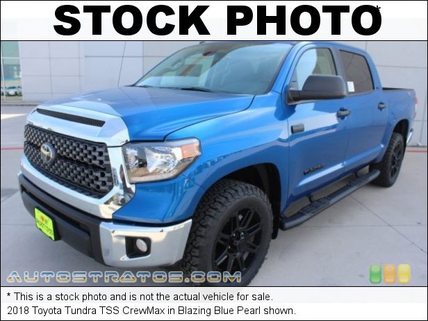 Stock photo for this 2018 Toyota Tundra CrewMax 5.7 Liter i-Force DOHC 32-Valve VVT-i V8 6 Speed ECT-i Automatic