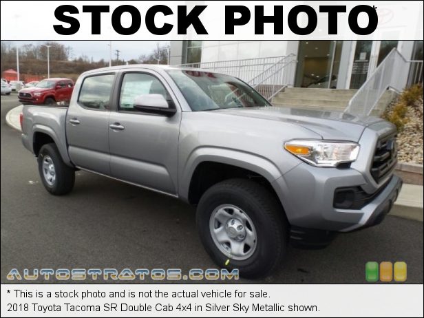 Stock photo for this 2018 Toyota Tacoma Double Cab 4x4 3.5 Liter DOHC 24-Valve VVT-i V6 6 Speed Automatic