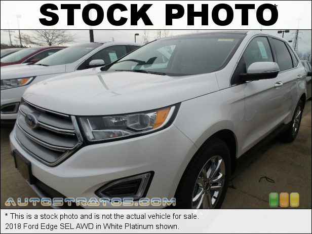 Stock photo for this 2018 Ford Edge SEL AWD 2.0 Liter DI Twin-Turbocharged DOHC 16-Valve EcoBoost 4 Cylinder 6 Speed Automatic