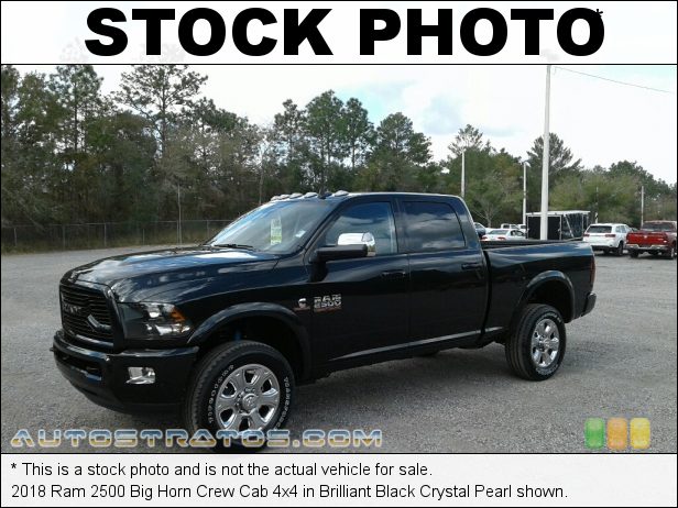 Stock photo for this 2018 Ram 2500 SLT Crew Cab 4x4 6.7 Liter OHV 24-Valve Cummins Turbo-Diesel Inline 6 Cylinder 6 Speed Automatic