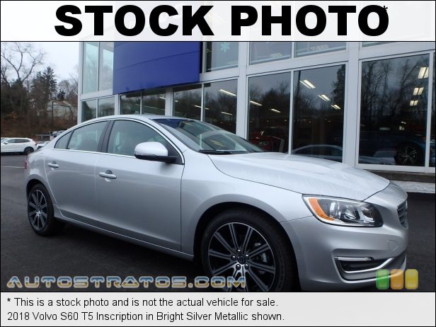 Stock photo for this 2018 Volvo S60 T5 Inscription 2.0 Liter Turbocharged DOHC 16-Valve VVT 4 Cylinder 8 Speed Automatic