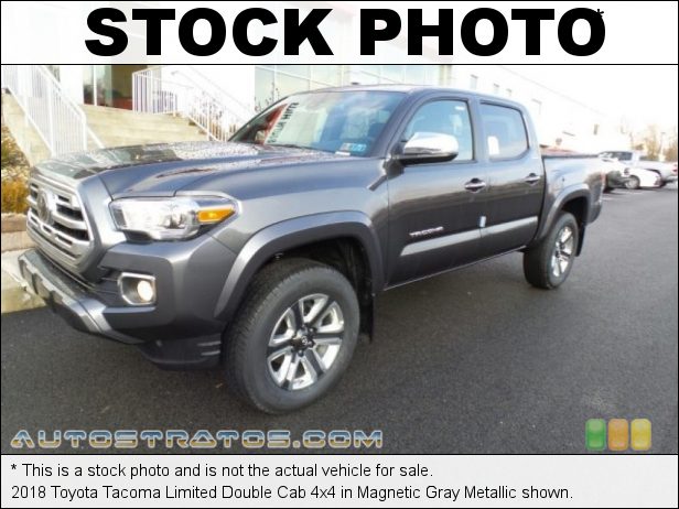Stock photo for this 2018 Toyota Tacoma Limited Double Cab 4x4 3.5 Liter DOHC 24-Valve VVT-i V6 6 Speed Automatic