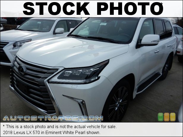 Stock photo for this 2018 Lexus LX 570 5.7 Liter DOHC 32-Valve VVT-iE V8 8 Speed ECT-i Automatic