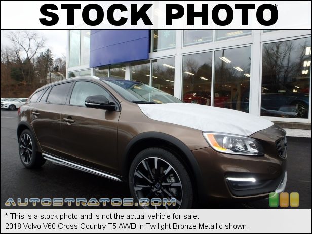 Stock photo for this 2018 Volvo V60 Cross Country T5 AWD 2.0 Liter Turbocharged DOHC 16-Valve VVT 4 Cylinder 8 Speed Geartronic Automatic
