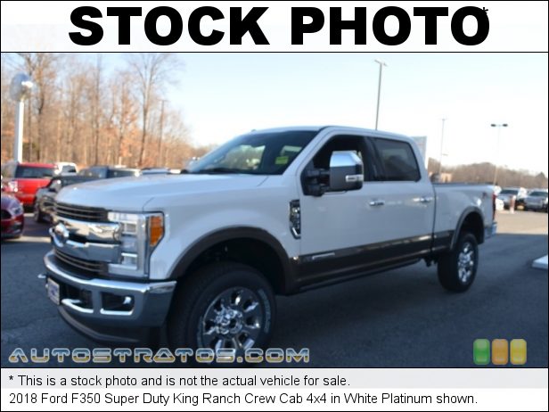 Stock photo for this 2018 Ford F350 Super Duty XL Crew Cab 4x4 6.7 Liter Power Stroke OHV 32-Valve Turbo-Diesel V8 6 Speed Automatic