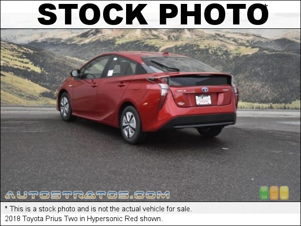 Stock photo for this 2018 Toyota Prius Two 1.8 Liter DOHC 16-Valve VVT-i 4 Cylinder Gasoline/Electric Hybri ECVT Automatic