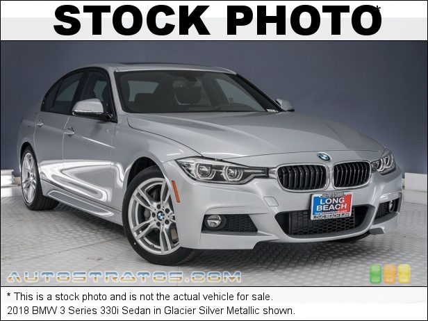 Stock photo for this 2018 BMW 3 Series 330i Sedan 2.0 Liter DI TwinPower Turbocharged DOHC 16-Valve VVT 4 Cylinder 8 Speed Sport Automatic