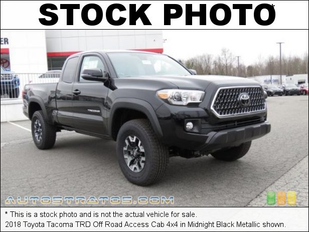 Stock photo for this 2018 Toyota Tacoma Access Cab 3.5 Liter DOHC 24-Valve VVT-i V6 6 Speed Automatic