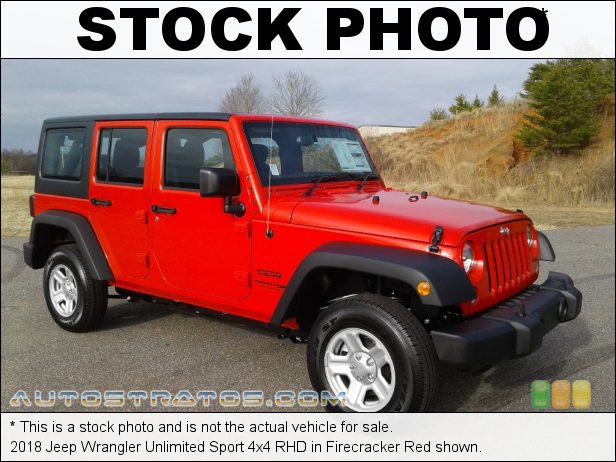 Stock photo for this 2014 Jeep Wrangler Unlimited Sport 4x4 RHD 3.6 Liter DOHC 24-Valve VVT V6 5 Speed Automatic