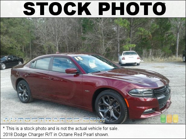 Stock photo for this 2018 Dodge Charger R/T 5.7 Liter HEMI OHV 16-Valve VVT MDS V8 8 Speed TorqueFlight Automatic