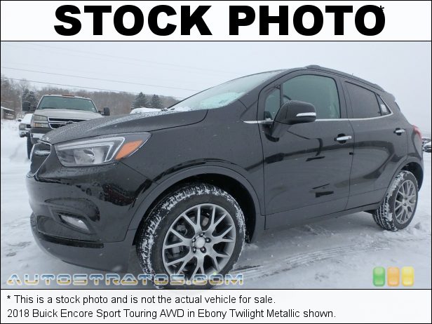 Stock photo for this 2018 Buick Encore Sport Touring AWD 1.4 Liter Turbocharged DOHC 16-Valve VVT 4 Cylinder 6 Speed Automatic