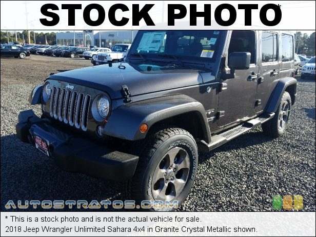 Stock photo for this 2018 Jeep Wrangler Unlimited 4x4 3.6 Liter DOHC 24-Valve VVT V6 5 Speed Automatic