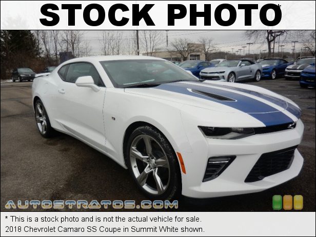 Stock photo for this 2018 Chevrolet Camaro SS Coupe 6.2 Liter DI OHV 16-Valve VVT V8 6 Speed Manual