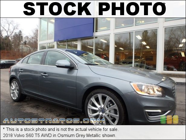 Stock photo for this 2018 Volvo S60 T5 AWD 2.0 Liter Turbocharged DOHC 16-Valve VVT 4 Cylinder 8 Speed Automatic