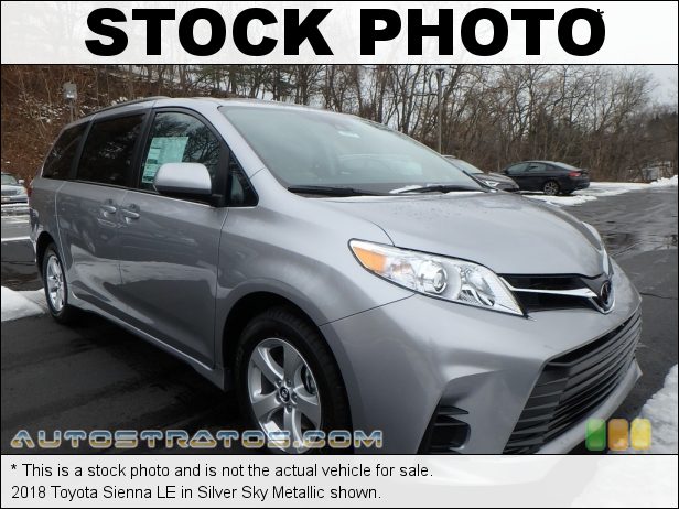 Stock photo for this 2019 Toyota Sienna LE 3.5 Liter DOHC 24-Valve Dual VVT-i V6 8 Speed Automatic