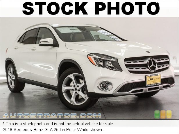 Stock photo for this 2018 Mercedes-Benz GLA 250 2.0 Liter Twin-Turbocharged DOHC 16-Valve VVT 4 Cylinder 7 Speed DCT Dual-Clutch Automatic