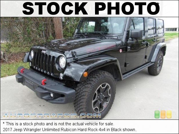 Stock photo for this 2017 Jeep Wrangler Unlimited Rubicon Hard Rock 4x4 3.6 Liter DOHC 24-Valve VVT V6 5 Speed Automatic