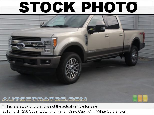 Stock photo for this 2018 Ford F250 Super Duty Crew Cab 4x4 6.7 Liter Power Stroke OHV 32-Valve Turbo-Diesel V8 6 Speed Automatic