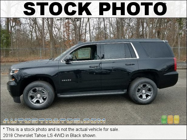 Stock photo for this 2018 Chevrolet Tahoe LS 4WD 5.3 Liter DI OHV 16-Valve VVT EcoTech3 V8 6 Speed Automatic