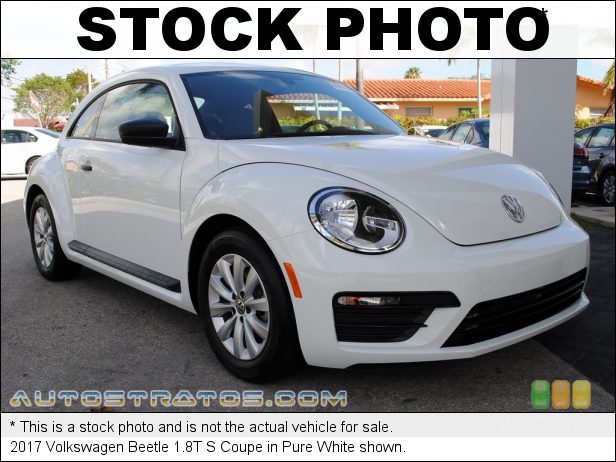 Stock photo for this 2017 Volkswagen Beetle 1.8T S Coupe 1.8 Liter TSI Turbocharged DOHC 16-Valve VVT 4 Cylinder 6 Speed Automatic