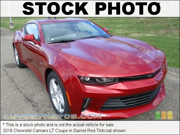 Stock photo for this 2018 Chevrolet Camaro LT Coupe 2.0 Liter Turbocharged DOHC 16-Valve VVT 4 Cylinder 8 Speed Automatic