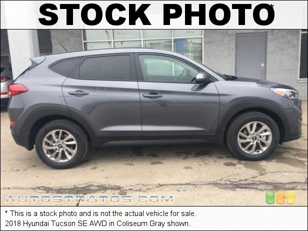 Stock photo for this 2018 Hyundai Tucson SE AWD 2.0 Liter DOHC 16-valve D-CVVT 4 Cylinder 6 Speed Automatic