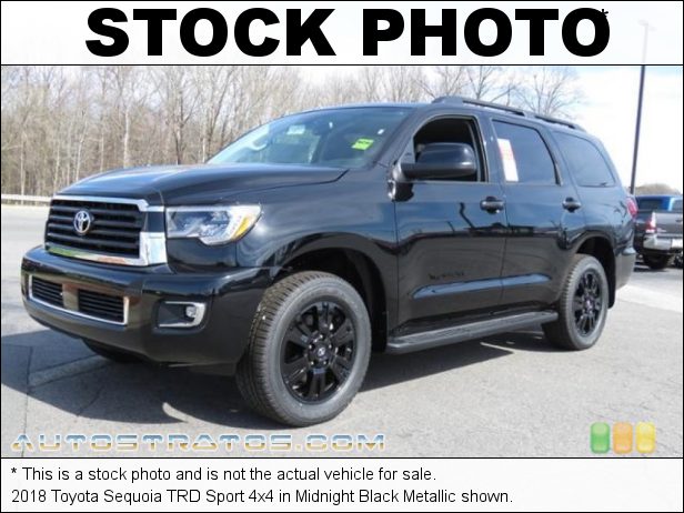 Stock photo for this 2018 Toyota Sequoia 4x4 5.7 Liter i-Force DOHC 32-Valve VVT-i V8 6 Speed ECT-i Automatic