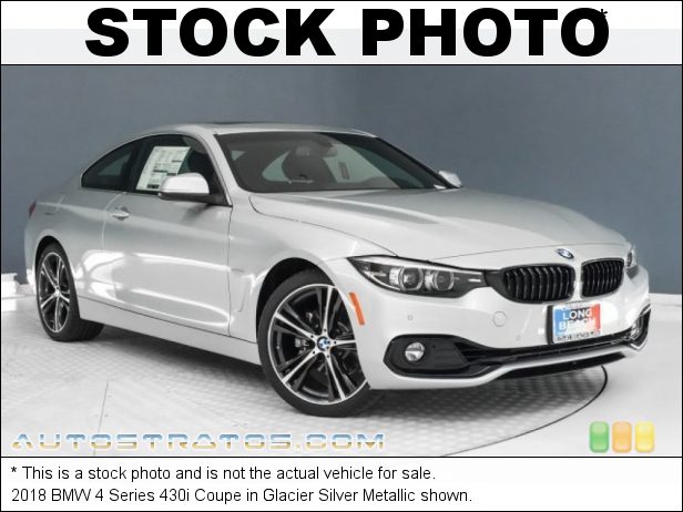 Stock photo for this 2018 BMW 4 Series 430i Coupe 2.0 Liter DI TwinPower Turbocharged DOHC 16-Valve VVT 4 Cylinder 8 Speed Sport Automatic