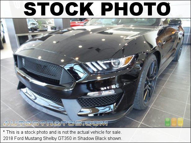 Stock photo for this 2018 Ford Mustang Shelby GT350 5.2 Liter DOHC 32-Valve Ti-VCT Flat Plane Crank V8 6 Speed Manual