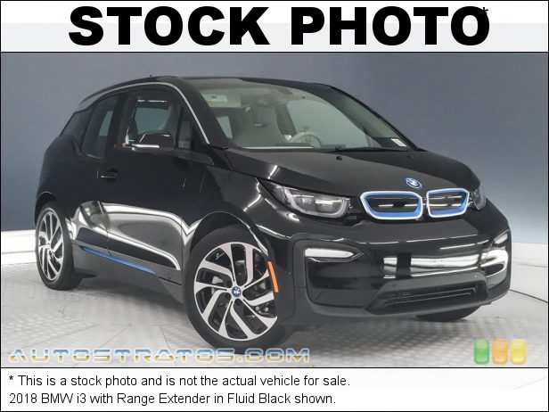 Stock photo for this 2018 BMW i3 with Range Extender BMW eDrive Hybrid Synchronous Motor/Range Extending 647cc 2 Cyli Single Speed Automatic