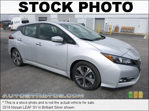 Stock photo for this 2018 Nissan LEAF SV 110kW/147hp AC Synchronous Electric Motor Direct Drive 1 Speed Automatic