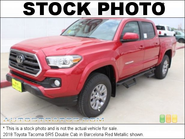 Stock photo for this 2018 Toyota Tacoma Double Cab 3.5 Liter DOHC 24-Valve VVT-i V6 6 Speed Automatic