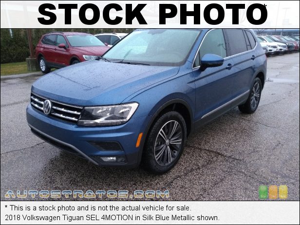 Stock photo for this 2018 Volkswagen Tiguan 4MOTION 2.0 Liter TSI Turbocharged DOHC 16-Valve VVT 4 Cylinder 8 Speed Automatic
