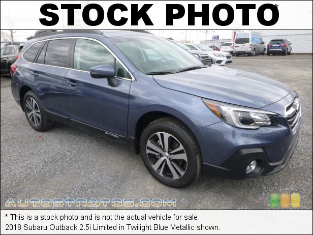 Stock photo for this 2018 Subaru Outback 2.5i Limited 2.5 Liter DOHC 16-Valve VVT Flat 4 Cylinder Lineartronic CVT Automatic