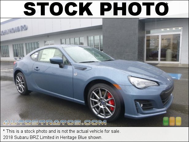 Stock photo for this 2018 Subaru BRZ Limited 2.0 Liter DI DOHC 16-Valve DAVCS Horizontally Opposed 4 Cylinder 6 Speed Manual