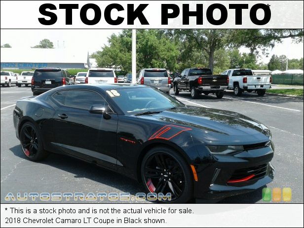 Stock photo for this 2018 Chevrolet Camaro LT Coupe 3.6 Liter DI DOHC 24-Valve VVT V6 8 Speed Automatic