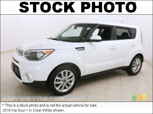 Stock photo for this 2018 Kia Soul + 2.0 Liter GDI DOHC 16-Valve CVVT 4 Cylinder 6 Speed Automatic