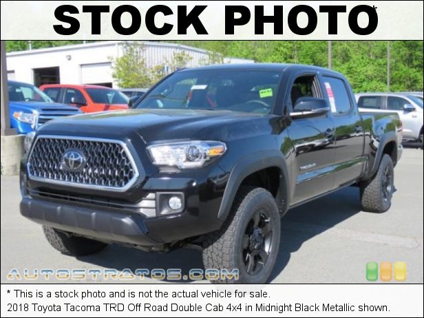 Stock photo for this 2019 Toyota Tacoma TRD Off-Road Double Cab 4x4 3.5 Liter DOHC 24-Valve VVT-i V6 6 Speed Automatic