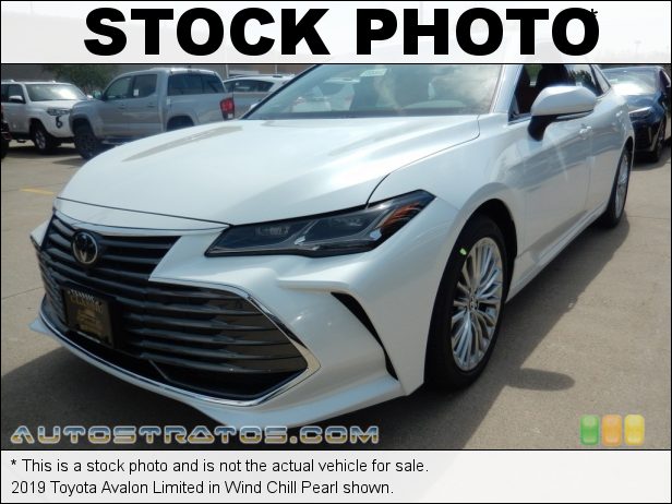 Stock photo for this 2019 Toyota Avalon Limited 3.5 Liter DOHC 24-Valve Dual VVT-i V6 8 Speed ECT-i Automatic