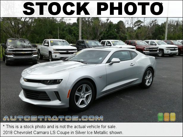 Stock photo for this 2018 Chevrolet Camaro LS Coupe 2.0 Liter Turbocharged DOHC 16-Valve VVT 4 Cylinder 6 Speed Manual