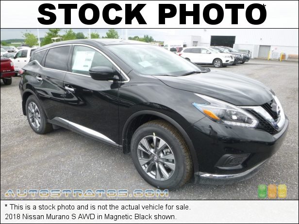 Stock photo for this 2018 Nissan Murano S AWD 3.5 Liter DOHC 24-Valve CVTCS V6 Xtronic CVT Automatic