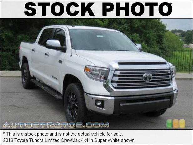 Stock photo for this 2018 Toyota Tundra Limited CrewMax 4x4 5.7 Liter i-Force DOHC 32-Valve VVT-i V8 6 Speed ECT-i Automatic
