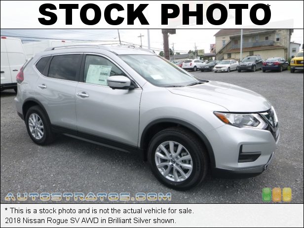 Stock photo for this 2018 Nissan Rogue SV AWD 2.5 Liter DOHC 16-Valve CVTCS 4 Cylinder Xtronic CVT Automatic