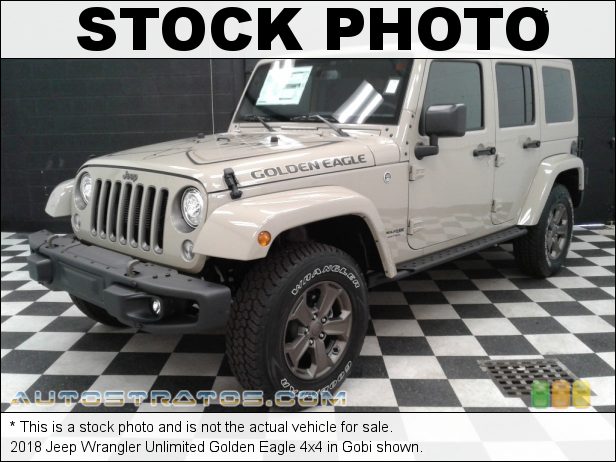 Stock photo for this 2018 Jeep Wrangler Unlimited Sport 4x4 2.0 Liter Turbocharged DOHC 16-Valve VVT 4 Cylinder 8 Speed Automatic